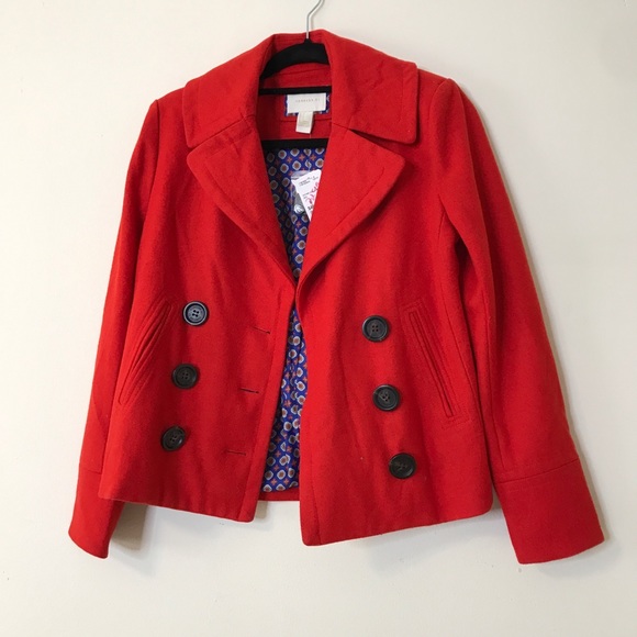 Wool Blend Short Pea Coat S Forever 